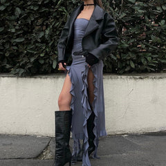 Aliza Mini Dress - Grey