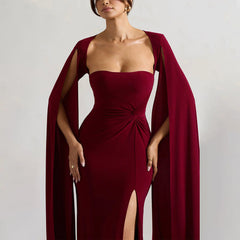 Symphony Dress - Maroon