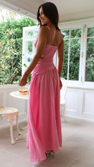 Cherry Dream Dress - Rose Red