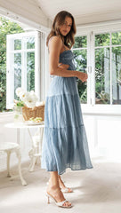 Saz Maxi Dress - Blue