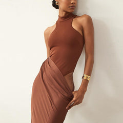 Coco Maxi Dress - Brown