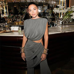 Duo Chic Co-ord Set - Grey