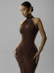 Allston Maxi Dress - Brown