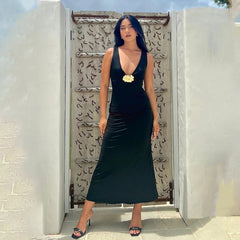 Verona Midi Dress - Black