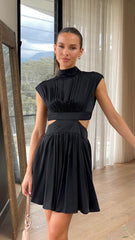 Glorina Mini Dress - Black