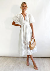 Paradise Midi Dress - White