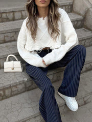 Stripe Life Pants - Blue