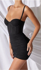 Cupid's Dream Mini Dress - Black