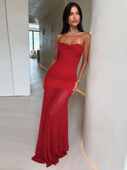 Jolene Maxi Dress - Red