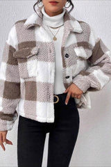 Double-Sided Fleece Button Coat