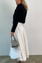 Elegant Puff Hem Cocktail Skirt