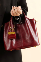 Red Chic Commuter Bag Handheld Shoulder Crossbody Bag