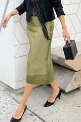 High-Waist Mesh Skirt