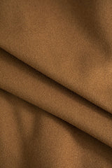 Solid Stand Collar Button Coat