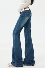 Low Rise Stretch Wide Jean
