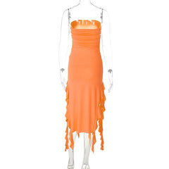 Aliza Mini Dress - Orange