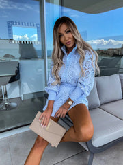 Classic Summer Co-ord  Set - Blue