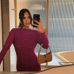 Mulberry Maxi Dress - Maroon