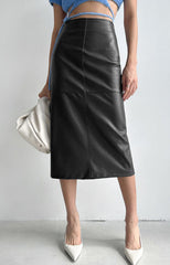 Earl Midi Skirt - Black