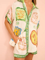 Tropical Dream Co-ord - Apricot