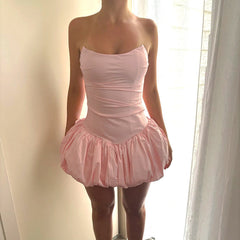 Carnation Mini Dress - Pink