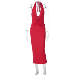 Malawi Maxi Dress - Red