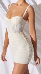 Cupid's Dream Mini Dress - Off White