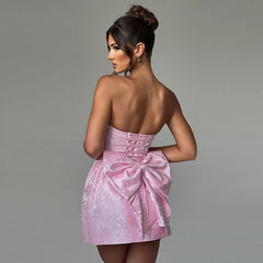 Antalya Mini Dress-Pink