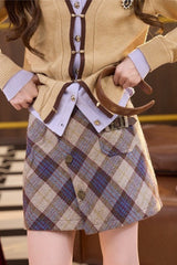 Tartan Mini Christmas Skirt