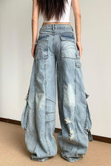 Design Detail Wide Leg Jean