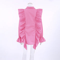 Ruffle Babe Shirt - Pink