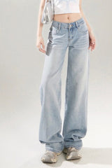 Low Rise Loose Wide Jean