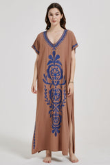 Boho Print Slit Dress | Dress In Beauty