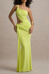 One Shoulder Backless Party Dress