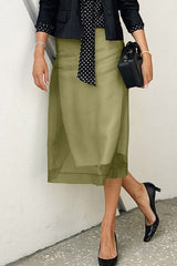 High-Waist Mesh Skirt