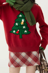 High Waist Tartan Mini Christmas Skirt