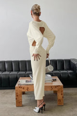 Backless Cutout Bodycon Maxi Dress