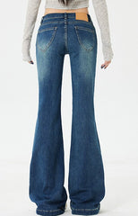 Low Rise Stretch Wide Jean