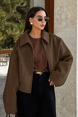 Thick Wool Lapel Winter Jacket