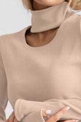 High Neck Knit Maxi Dress