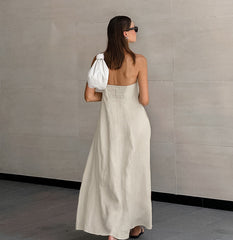 Martina Maxi Dress - Beige