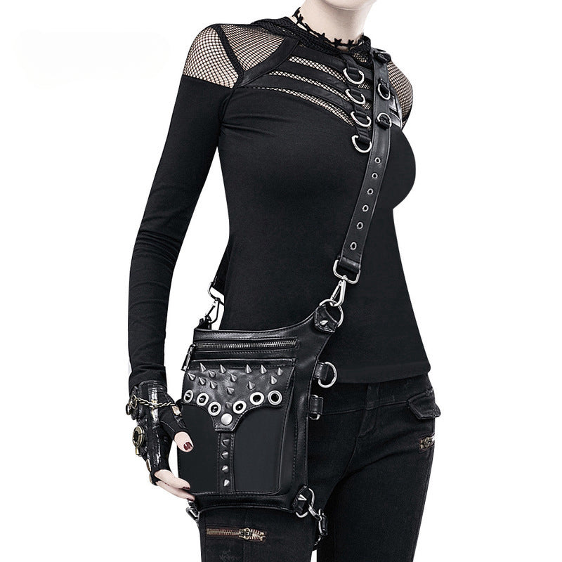 Steampunk Retro Gothic Fanny Waist Rock Thigh Rivet Pack Vintage Bag