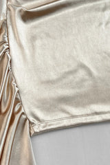 Pleated One Shoulder Mini Dress