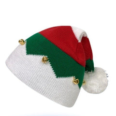 Knit Jingle Bell Beanie Christmas Hat