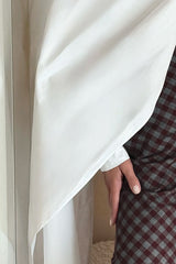 Plaid Cotton Straight Skirt