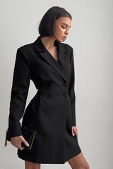 Fitted Blazer Midi Dress