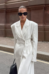 Slim Fit Long Blazer Coat