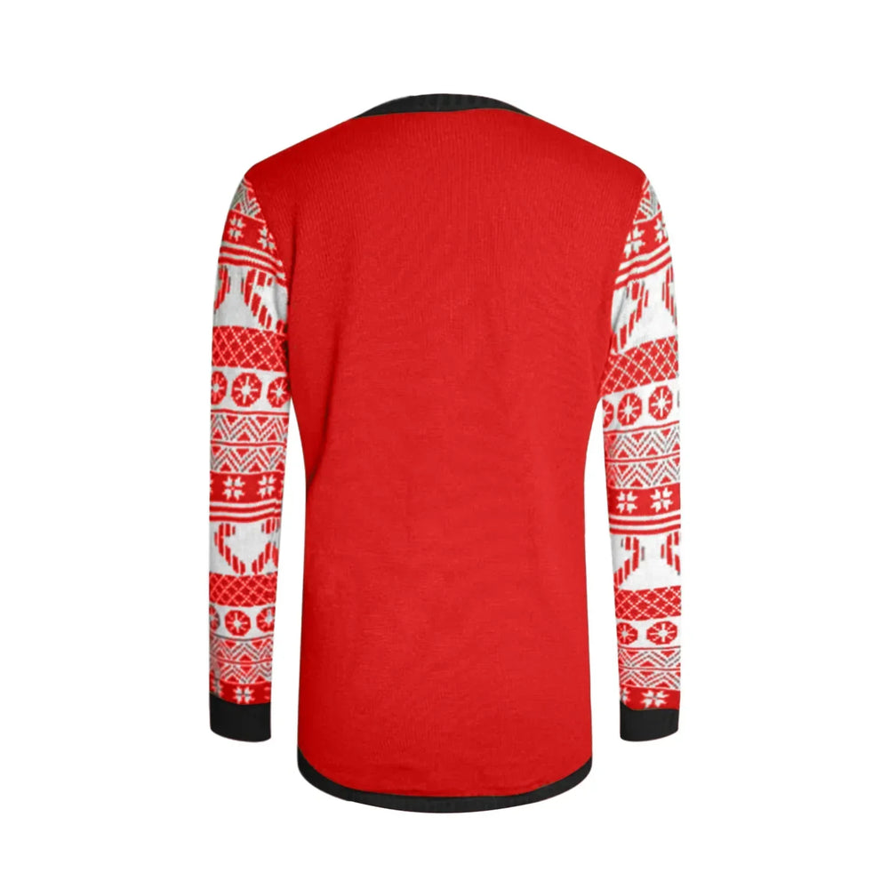 Thicken Warm Ladies Cartoon Casual Loose Pullover Christmas Sweater Sweaters-L