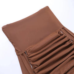 Autumn And Winter New Off Shoulder Knitted Slim Pleated Long Sexy Bodycon Dress