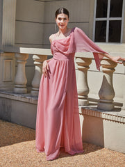 Sling Cocktail Dress Solid Color Dress